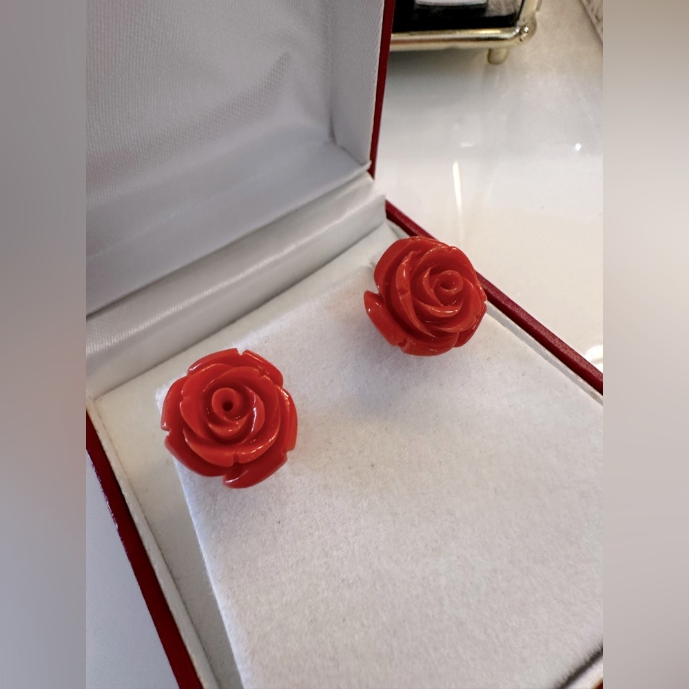 Coral Earrings